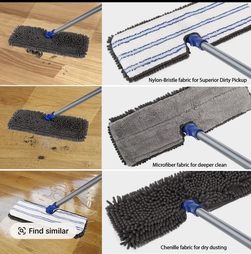 Double sided microfibre mop - sided,