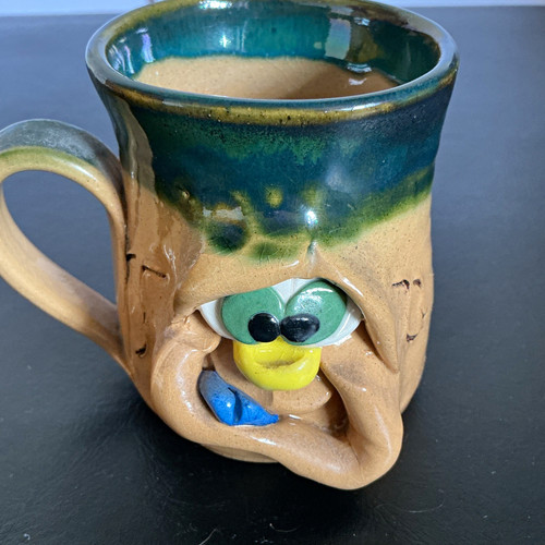 Vintage handmade ugly mug