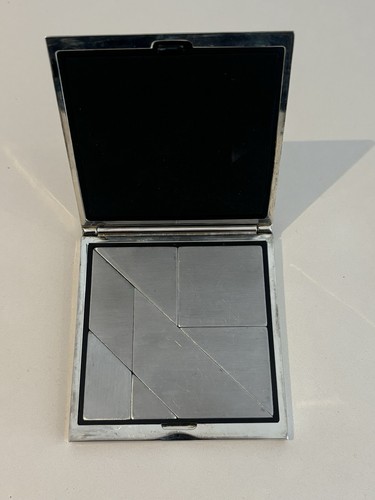 Vintage metal tangram puzzle - metal,
