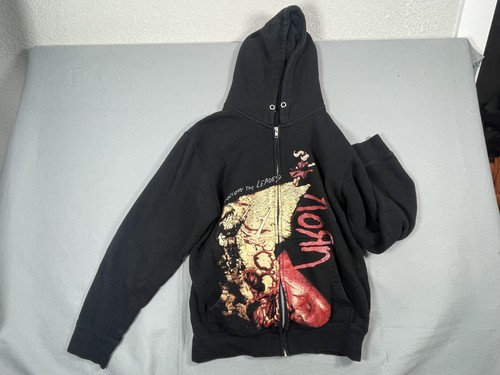 Korn hoodie men small black - men,
