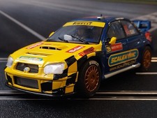 Rare Used 1/32 Scalextric WRC Subaru Impreza #25 Gill c2666