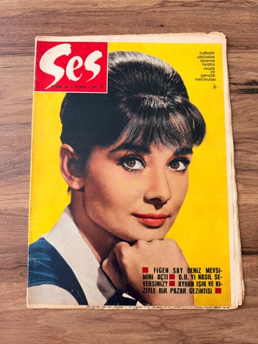 Rare 1967 turkish - ses, magazine