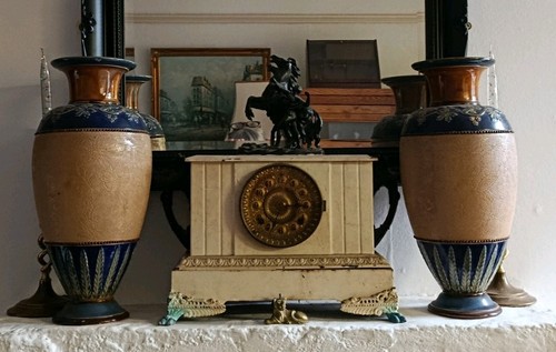 Pair antique royal doultan - of,