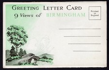1960'S LETTER CARD -- 9 VIEWS
