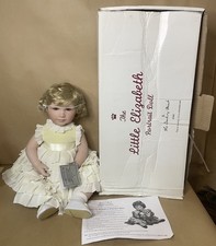 Danbury Mint Collector Porcelain Doll Little Elizabeth Royal Portrait Doll. 17"