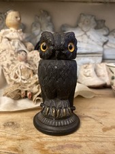 Antique Irish Big Oak Owl