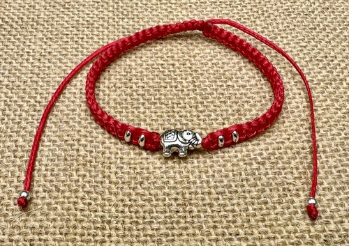 Elephant bracelet red string - elephant, bracelet-red