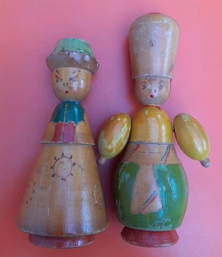Vintage retro 1950s wooden - 2,