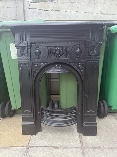Cast iron fireplace surround - cast,