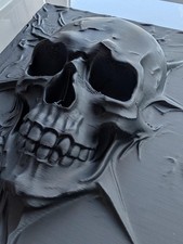 Black Skull Wall Art - 3D