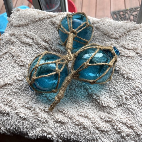 Vintage glass fishing float - glass,