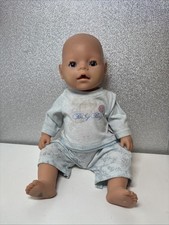 Zapf Creation Baby Born Baby Doll Boy With Blue Boy Outfit