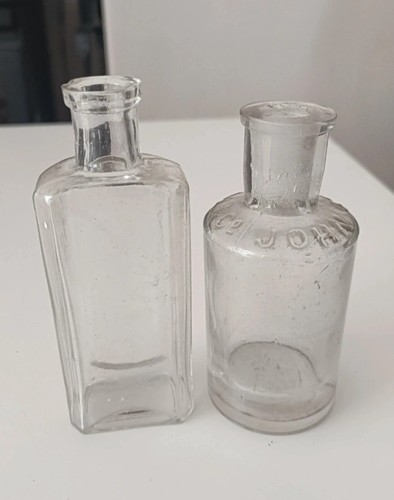 Vintage glass medicine - medicine, bottles