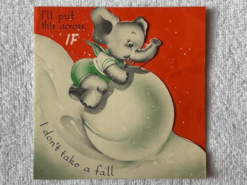 Vintage die cut - cut, merry