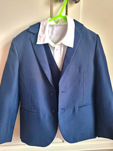 Boys blue 5pc trouser suit - 5pc,