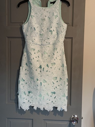 Mint green coast lace dress - mint,