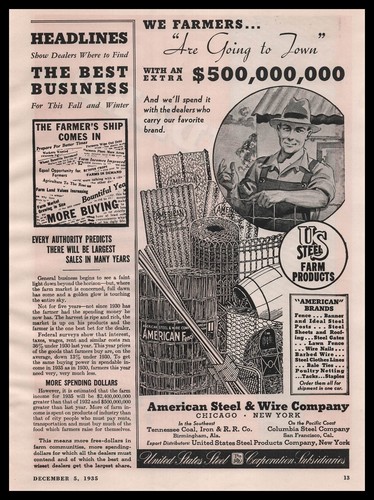1935 steel farm products - 1935,