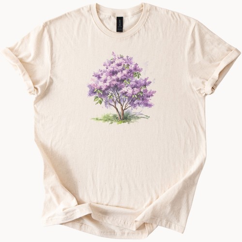 Lilac tree shirt purple - lilac,