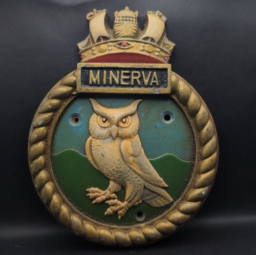 Vintage hms minerva - vintage, navy