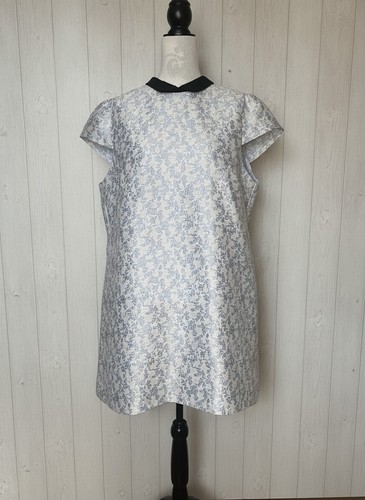 Louche blue white floral - blue, &