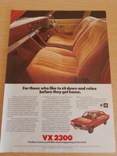 Vauxhall VX 2300 Car Vintage Advert 1976