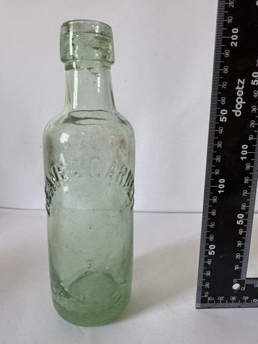 Vintage embossed glass bottle - vintage,