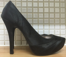 Satin Platform Court Shoes