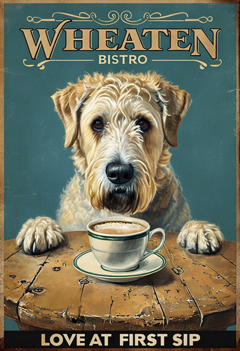 Wheaten bistro metal sign - wheaten,