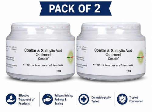 Cosalic ointment with coal - with, tar