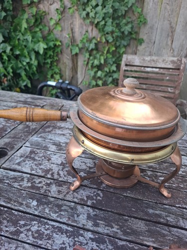 Vintage copper chafing warming - vintage,