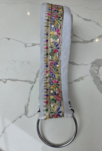 Proffesional white dhol belt - dhol,