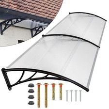 Door Canopy Awning Rain Shelter Front Back Porch Outdoor Shade Patio Roof Cover
