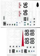 Decal 1/43 Alfa Romeo Giulietta SZ 1960- '62 set varie gare Tecnomodel Cartograf