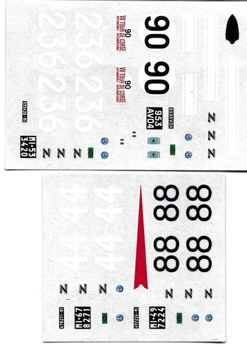 Decal alfa romeo - decal, 1/43