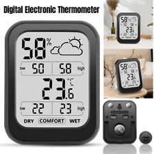 Digital Indoor Thermometer Hygrometer LCD Room Temperature Humidity Monitor S