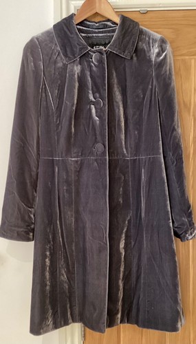 Per una grey velvet silk - , frock