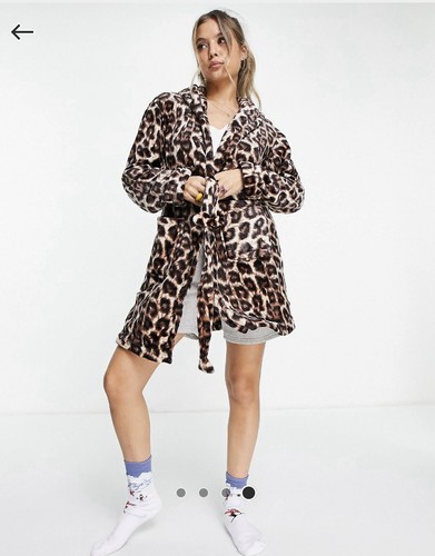 Ladies leopard dressing - ladies, gown