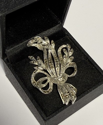 Vintage brooch silver - vintage,