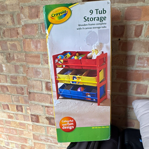 Crayola wooden toy storage - wooden,
