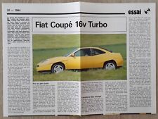 Fiat Coupe 16V Turbo Road Test Reprint Brochure / Leaflet 1994