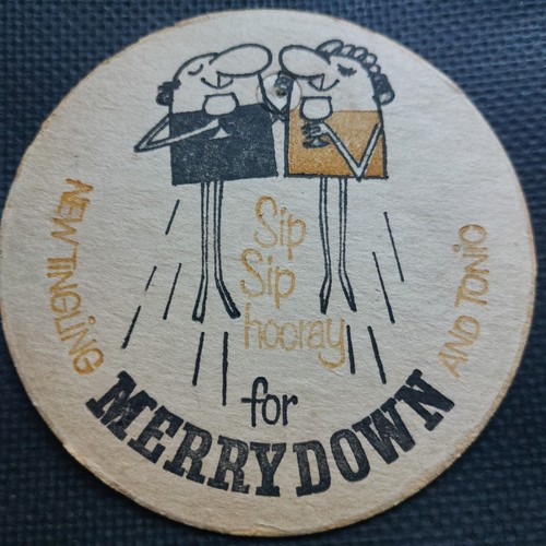 Merrydown cider beer mat - mat, uk