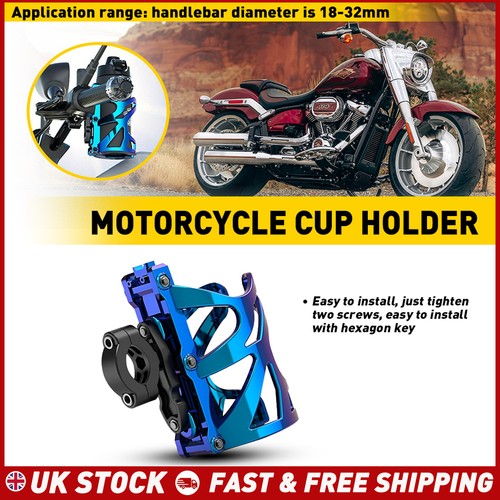 Motorcycle black cup holder - black,