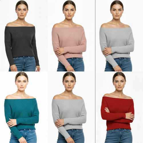 Womens off shoulder - off, jumper