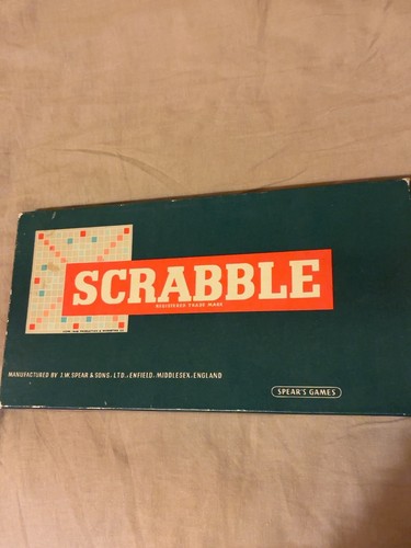 Vintage spears scrabble board - vintage,