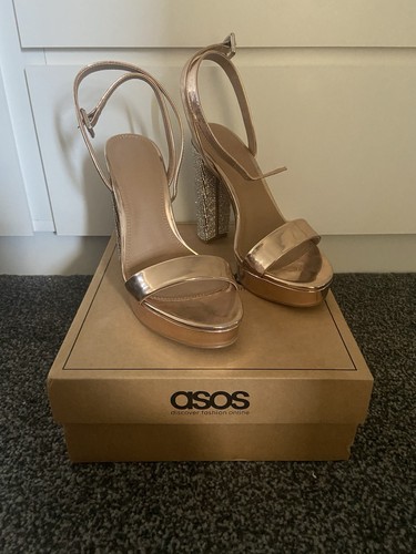 Asos rose gold platform high - rose,
