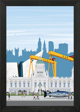 Belfast Travel Print Framed