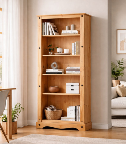 Bookcase tall large - 5, shelves