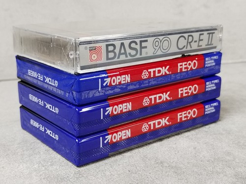 Blank audio cassette tapes - 4x,