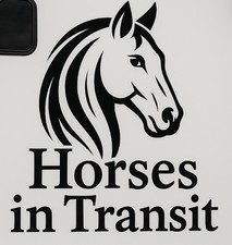Horse Head Vinyl Decal Large