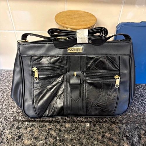 Moda nova black faux leather - moda,